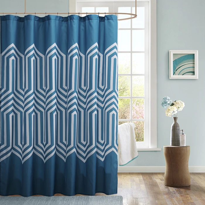 Desgin Striped Shower Curtains Bathroom Curtain for Bath Modern Style Printed Polyester Products Free Shipping | Дом и сад