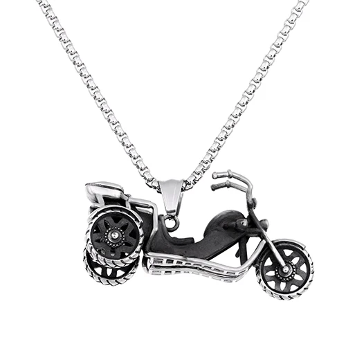 

Braceloop fashion necklece made of stainless steel motor bike shaped necklece for little girl