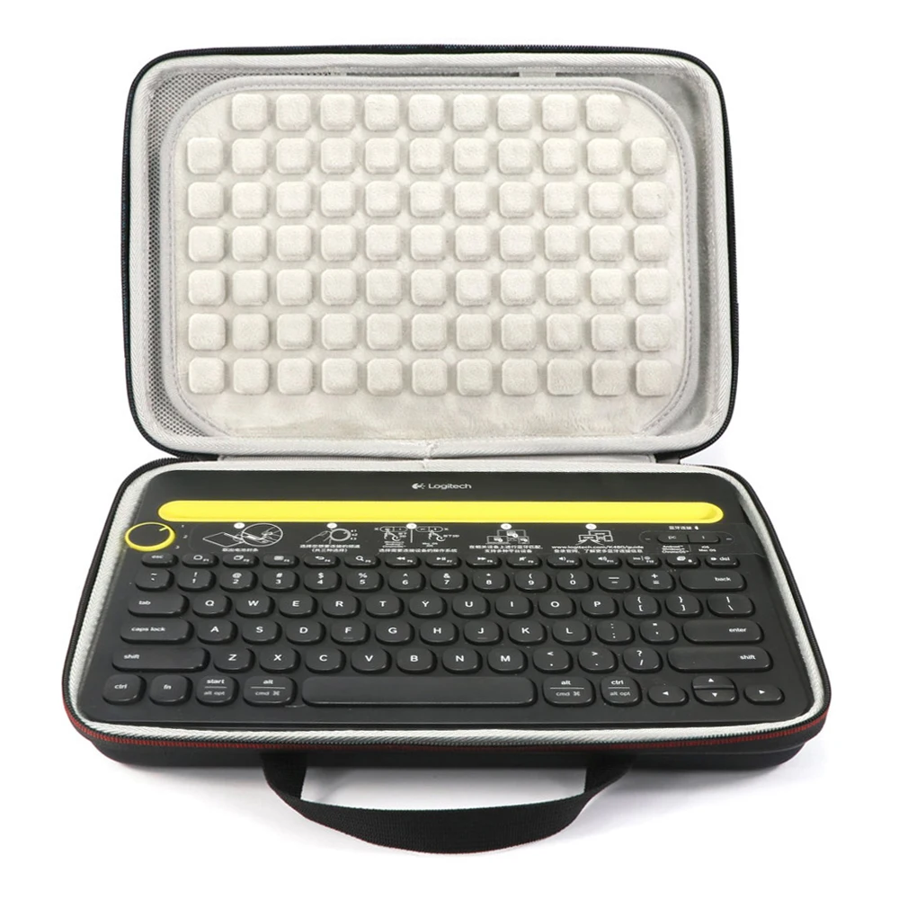 2019 Newest Hard EVA Travel Cover Portable Bag Storage Case for Logitech K480 Bluetooth Multi-Device Keyboard | Электроника