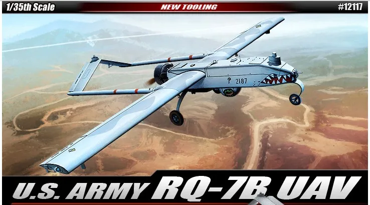

ACADEMY 12117 1/35 Scale U.S.ARMY RQ-7B UAV Plastic Model Building Kit