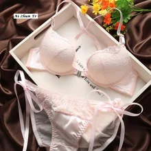 AZE ветер сексуальная Madden чашки Кружево собрать искушение пересечения Назад Женщина комплект с бюстгальтером