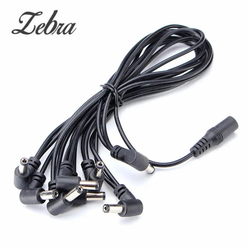 

Zebra 2.8m 8 Ways Daisy Chain Cable 35cm Between Connectors Cord Copper Wire Guitar Effect Pedal For The 9V Power Adapters