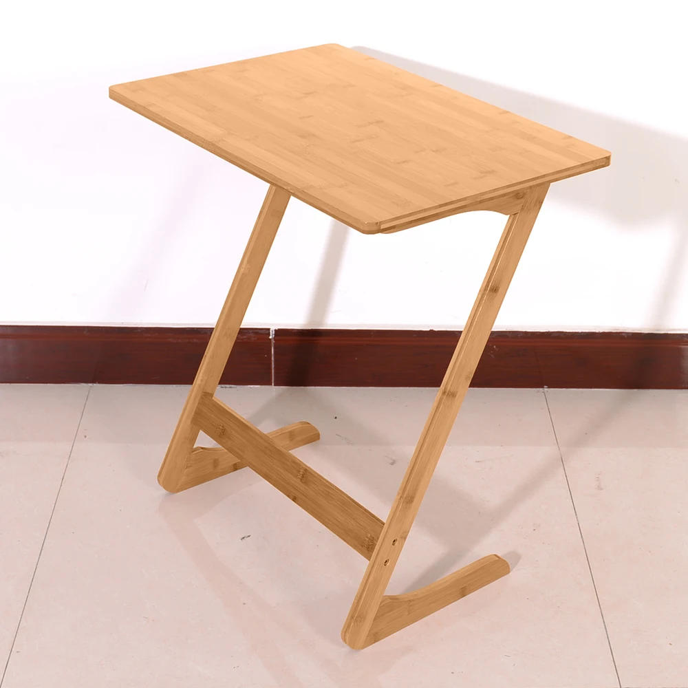 Z-shaped Sofa Side Coffee Table Basse Bamboo Color Side Tables 60*40*65cm
