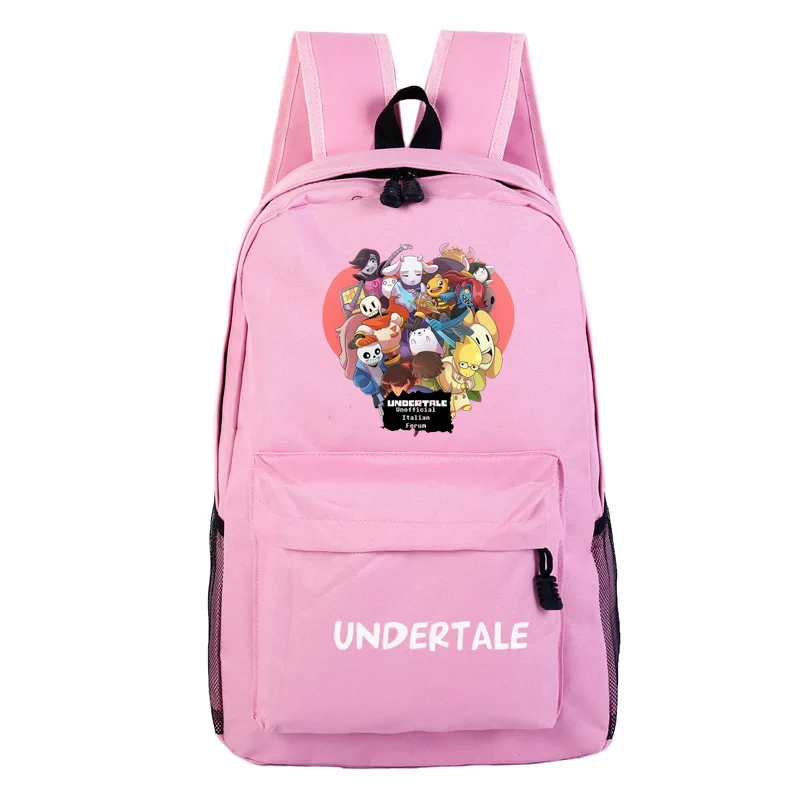 Рюкзак с принтом игры «Undertale Frisk Sans», рюкзак с изображением Галактики, школьный рюкзак из парусины, женские дорожные сумки - Цвет: 5