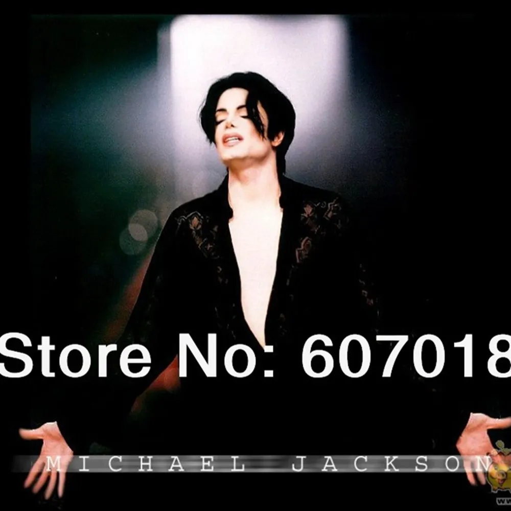 MJ MICHAEL JACKSON Lace Black Cool You Are Not Alone MTV Concert In Kuala Lumpur Black Shirt
