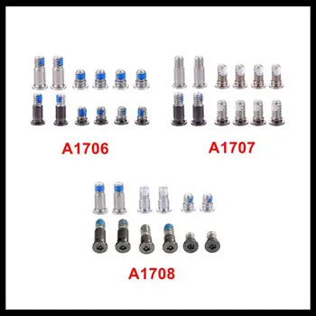 

Faishao 50Sets For Apple MacBook Pro Retina 13" 15" A1706 A1989 A1707 A1990 A1708 Bottom Case Cover Screws Silver & Space Grey