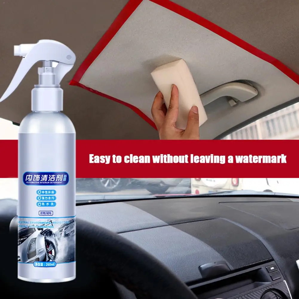  Car Accessories Car Interior Agent Ceiling Cleaner Home Flannel Scratch RemoWoven Fabric Water-free