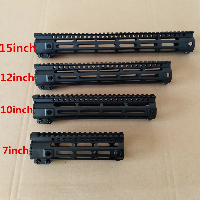 BoKey AR-15 M4 M-LOK MLOK 7 10 12 15 дюймов Тонкий свободный поплавок Handguard Пикатинни кронштейн