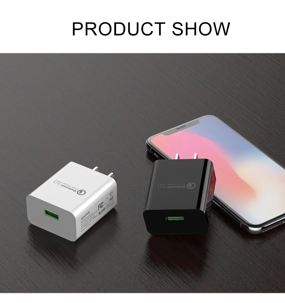 US Charger QC3.0 Fast Charging Mobile Phone Chargers USA Electrical Socket For Electronic Equipment in United States (11)