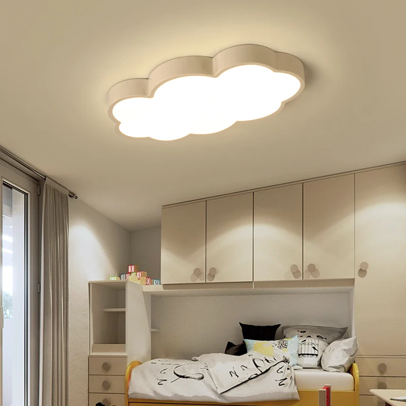 Белый/розовый/синий облако светодиодный потолочный светильник для Детская комната для детской комнаты, домашний декоративный потолочный светильник для мальчиков и девочек комната светильники