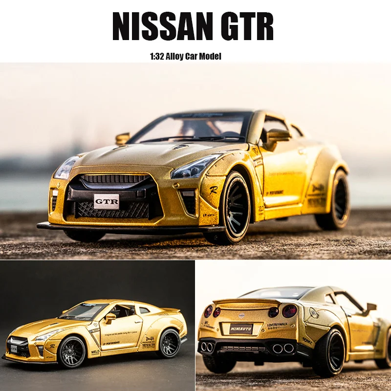  New 1:32 NISSAN GTR Race Alloy Car Model Diecasts & Toy Vehicles Toy Cars Free Shipping Kid Toys Fo