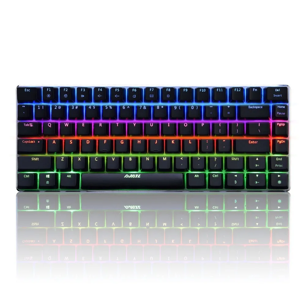Новинка 2017 82 клавиши проводная AK33 RGB светодиодный ная подсветка Usb Мультимедийная