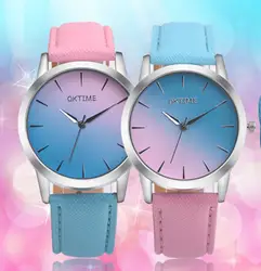 2019 Женская Мода ремень часы женские часы градиент цвета конфеты Цвет студент часы браслет Relogio Feminino студент подарок S-85