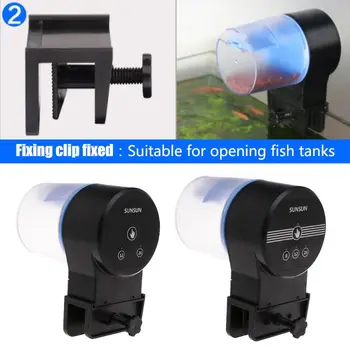 

Aquarium Feeder Automatic Intelligent Feeding Time Setting 12/24h Timer Fish Tank Supplies Universal Smart Auto AK-01S/AK-02