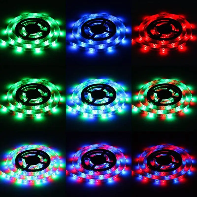 

10M 600-LED DC 12V Strip Light SMD3528 Flexible RGB Color LED Strip with IR Remote Control