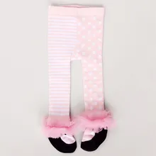 Осенне-зимние штаны для маленьких девочек, леггинсы, хлопковая кружевная детская одежда, рождественские леггинсы, Одежда для новорожденных, штаны для девочек от 0 до 36 месяцев