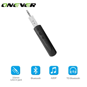 

Onever Portable Audio Receiver 3.5mm AUX Wireless Bluetooth 4.1 Hands Free with Clip Music Adapter for Home Car Stereo Audio