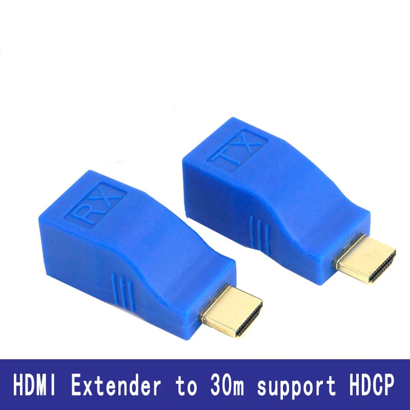 HDMI удлинитель 30 м передатчик TX/RX HDMI V1.4 HD 1080 P над CAT6 RJ45 кабель Ethernet Новинка 2017 года для ТВ Проектор DVD