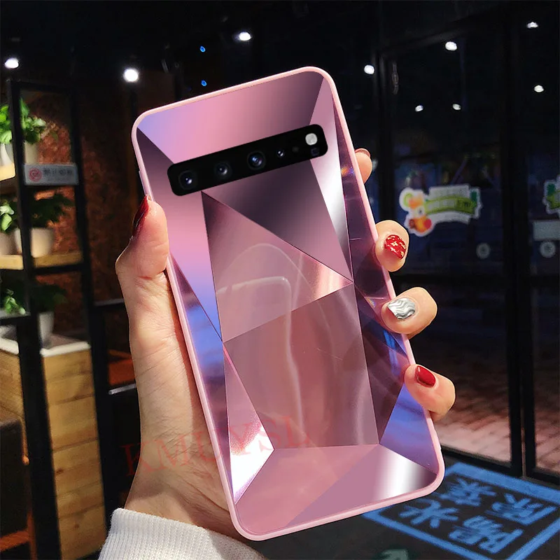 Зеркало Алмазный чехол для samsung Galaxy A50 A70 A30 A20 A10 M10 M20 M30 S10 E S8 S9 J6 плюс A9 A8 A6 A7 A5 Note 9 крышка