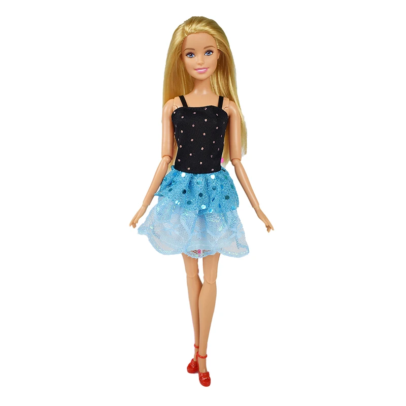 Синяя юбка вечерние платье модные Стиль аксессуары для кукол для 12 дюймовых кукол одежда домашнее платье для девочки Лучший подарок