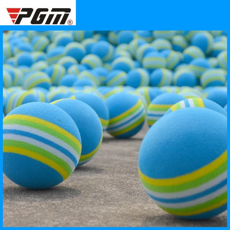 Pgm 3pcs Golf Sponge Soft Rainbow Balls Golf Swing Training Balls