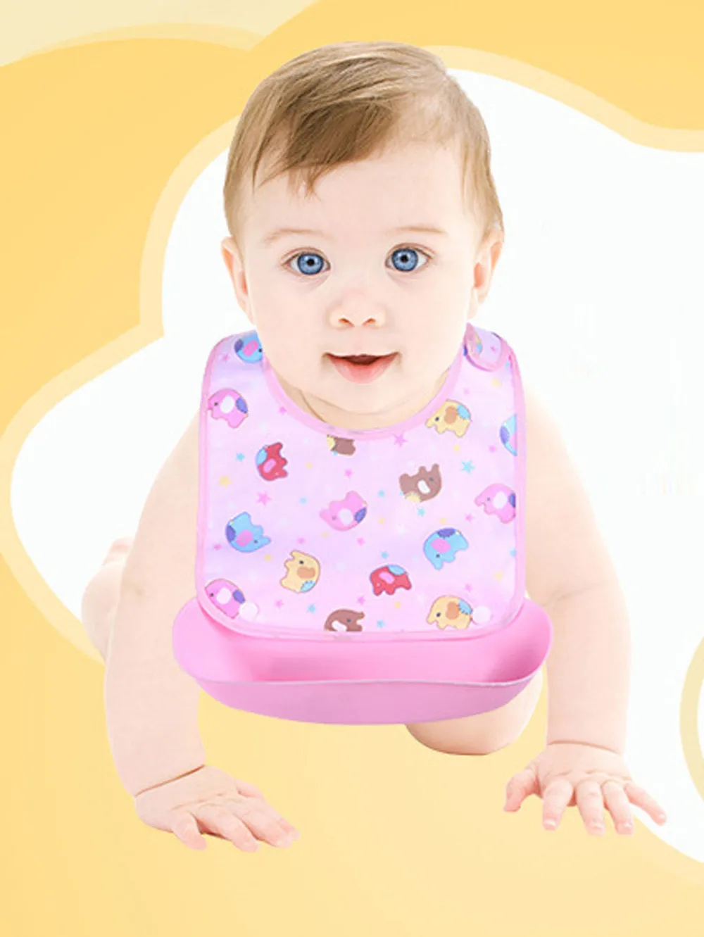 Baby Bibs Detachable Infant Children Kids Cartoon Waterproof Feeding Apron Saliva Towel Bib Smock Burp Cloths Baby Accessories