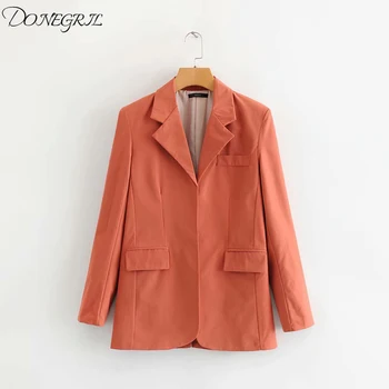 

2019 fashion women elegant pockets blazer long sleeve korea style female blazer office ladies chic outwear
