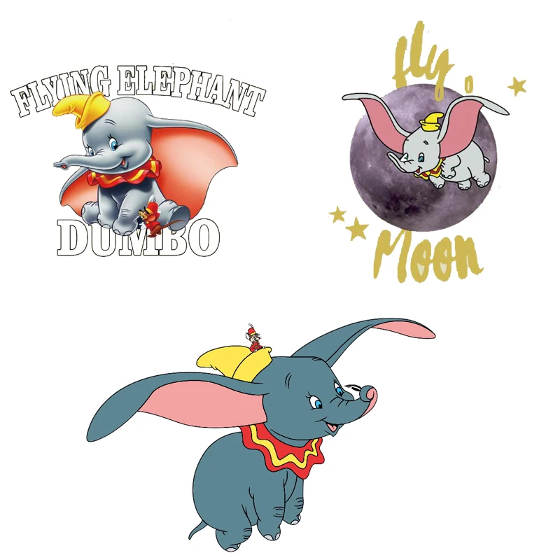 

Ironing Stickers Cute Animal Dumbo Patches Clothing Applications Appliques Diy T-shirt Clothes Decor Badges Stranger Things E