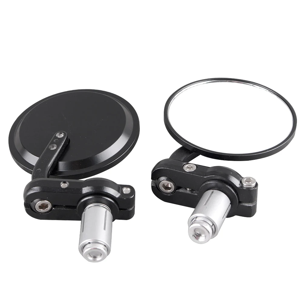 3'' Clamp On Handlebar Rear View Side Handle Bar Rearview Mirrors