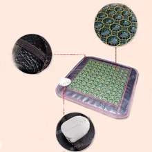 Free Shipping for Jade Cushion Electric Heating Far Infrared Pads Jade Physical Therapy Mats Yoga Heated Mats 45*45CM