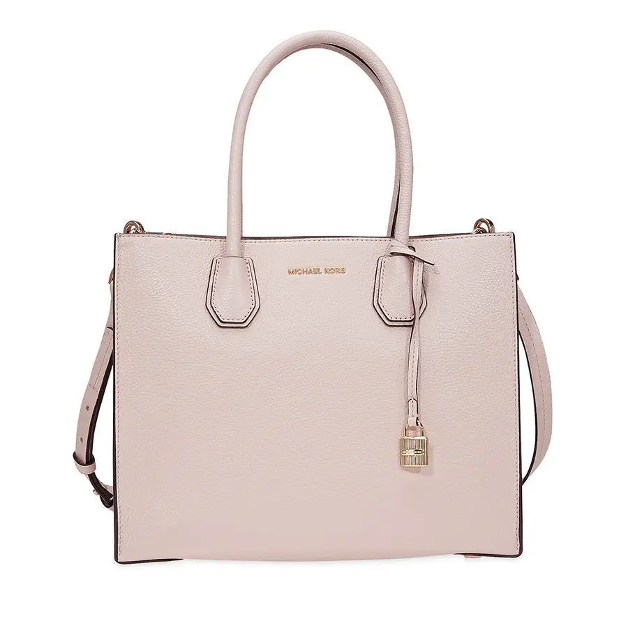 Michael Kors Studio Mercer Leather Tote Large Pink Rose Crossbody Handbag-in Top-Handle Bags ...