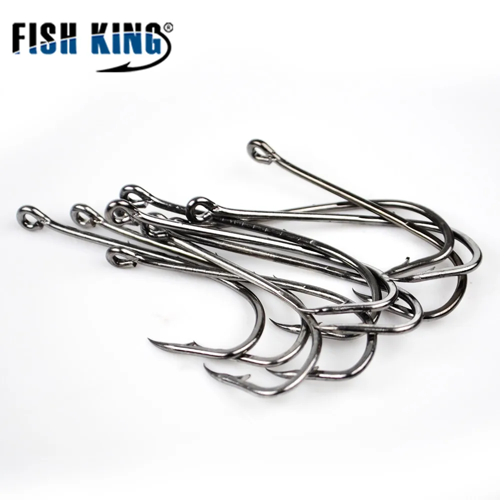 FISH KING 50 шт./лот 1 # 15 рыболовный крючок с бородкой из Японии Держатель Приманки