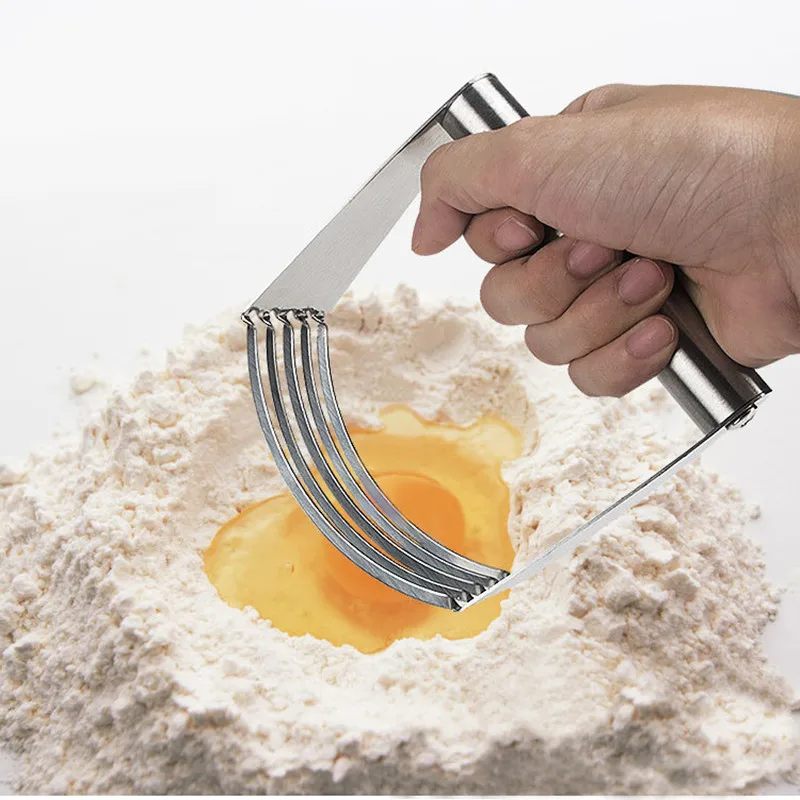 

Stainless Steel Kitchen Craft Pastry Dough Cutter Blender Mixer Whisk Baking Handheld Whisk Kitchen Tool