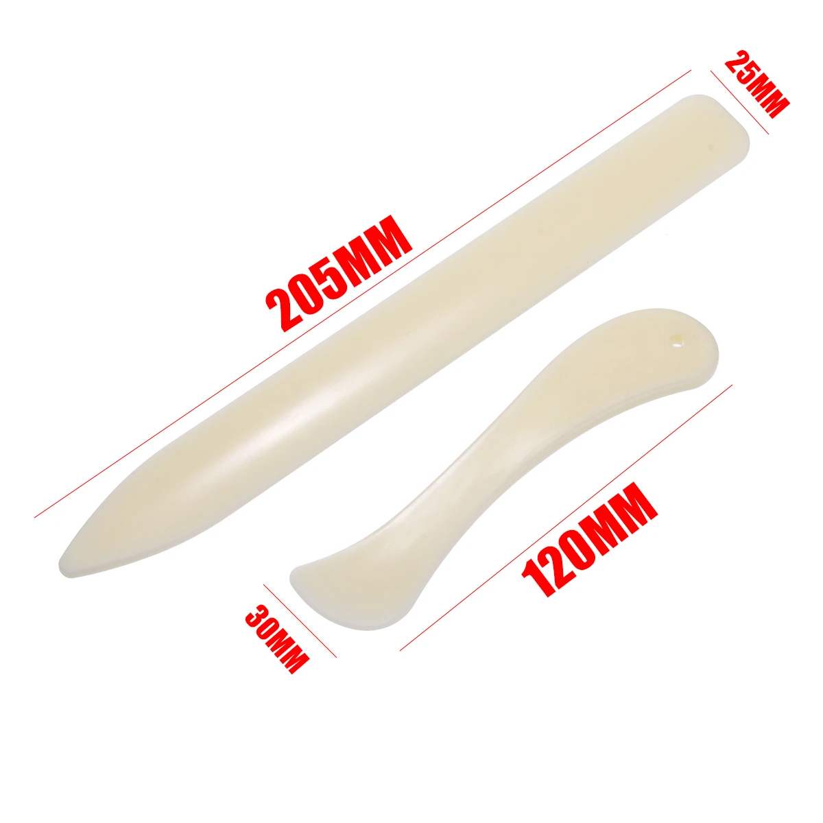 2 Sizes Handmade Leather Craft Trimming Tool Bone Leathercraft Edge Trimmers For Working Cutting DIY Supplies