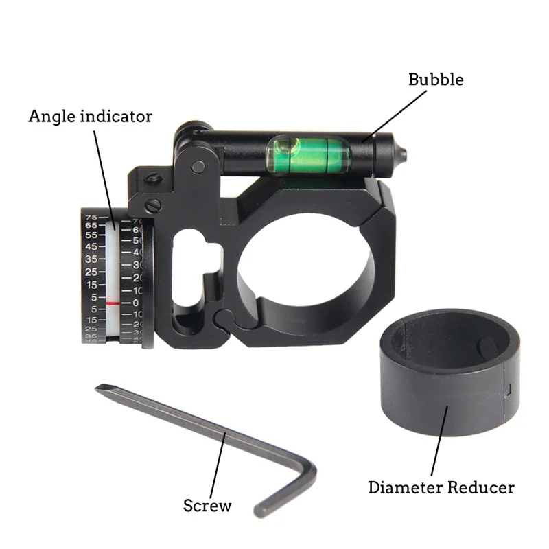 Кольцо для прицела, индикатор угла, пузырьковый уровень, подходит для 25,4 мм/30 мм, кольца для прицела, для оптического прицела, охотничьего HT2-0047
