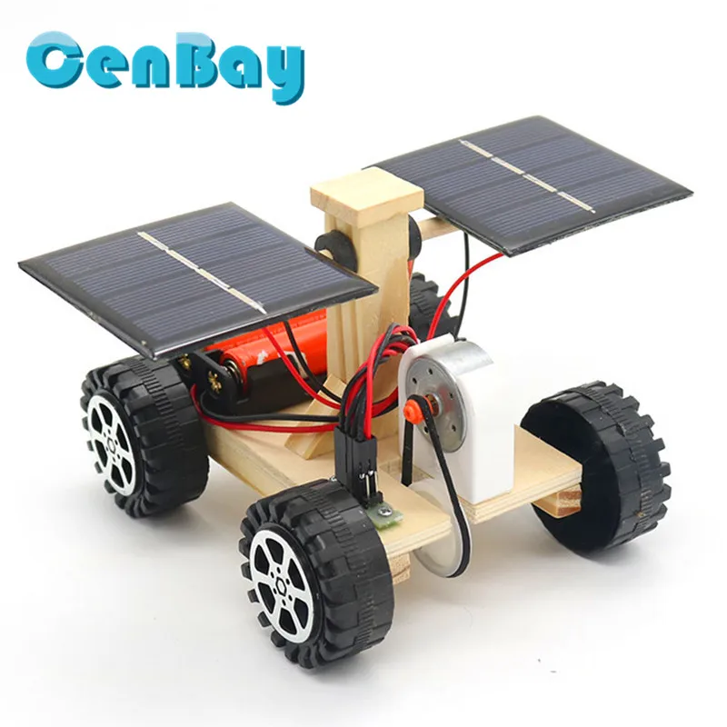 

DIY Solar Space Lunar Rover Wooden Models Scientific Experiment Educational Toys Solar Car Puzzles Sceience Toys for Kids Gifts