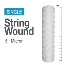 5 Micron String Wound Sediment Water Filter Cartridge 10 5 Micron String Wound Sediment Water Filter Cartridge 10