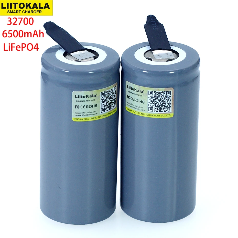 LiitoKala 3,2 V 32700 6500mAh LiFePO4 батарея 35A непрерывный разряд максимум 55A батарея высокой мощности+ никелевые листы DIY