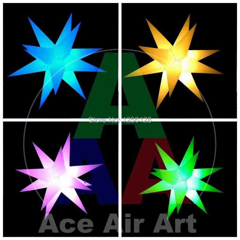 

Stage and night club decoration Hanging lighting LED inflatable star