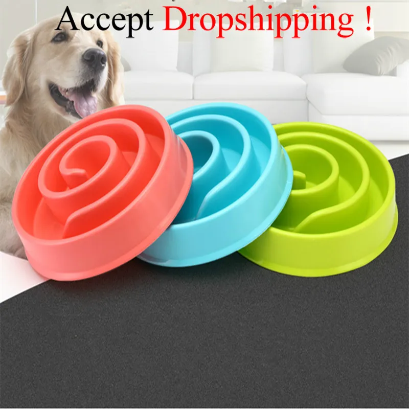 

Pet Accessories Anti Choke Pet Dog Cat Feeding Bowls Slow Down Eating Bowl Food Prevent Obesity Healthy Diet Feeder Bowl Dish