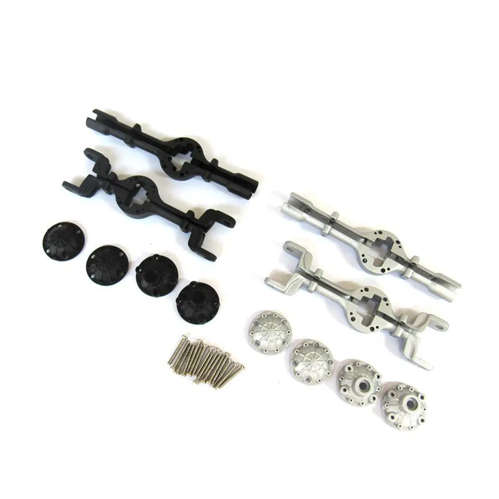 1set Metal Front and Rear Axle Housing For WPL B1 B14 B16 B24 B36 C24 C14 Universal Military Truck RC Car Spare Upgrade Parts