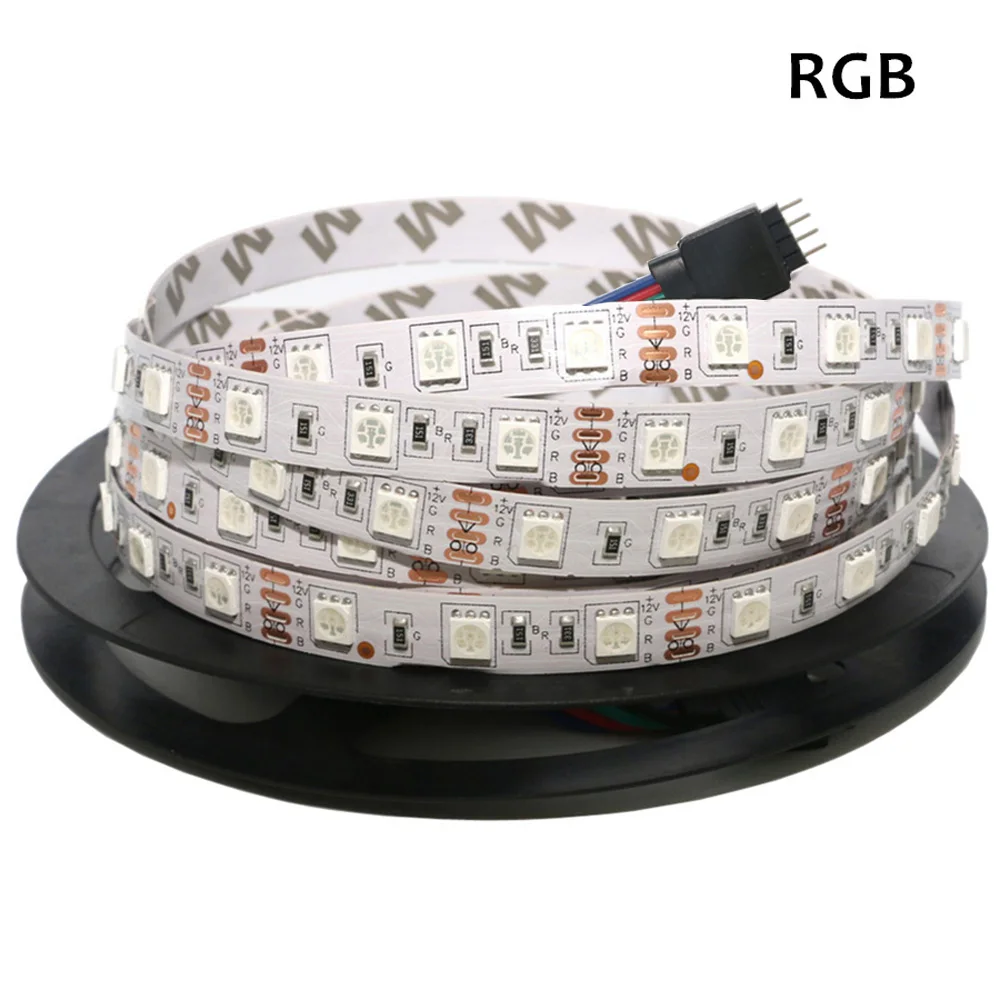 5050SMD светодиодный светильник 60 Светодиодный s/M RGB Светодиодная лента e гибкая светодиодная лента 12 В постоянного тока праздничное Рождественское украшение неводостойкое