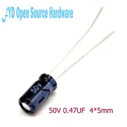 50 шт. 4*5 мм 50 В 0.47 мкФ электролитический конденсатор