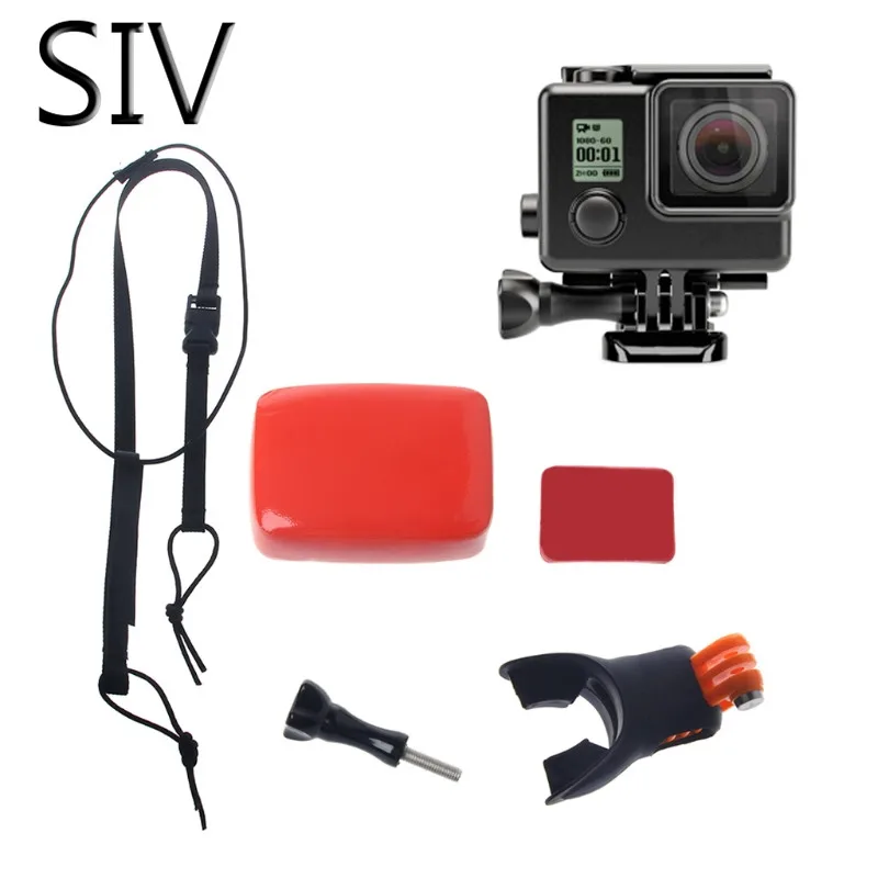 Держатель для серфинга SIV Surf Shoot крепление гриля укуса рта GoPro Hero 5 4 3 2 SJCAM Kit|Чехлы