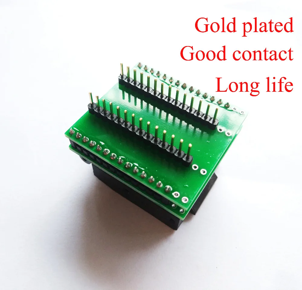 Free shipping Chip programmer TQFP32 QFP32  LQFP32 TO DIP28 adapter socket support ATMEGA8 series TL866A TL866CS