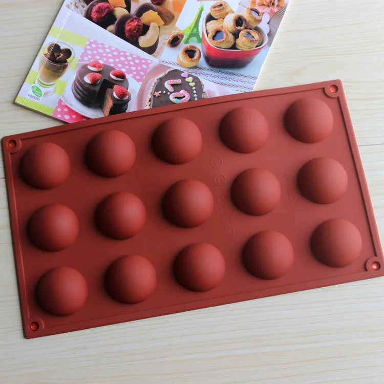 Creative DIY 15 even dome silicone cake mold chocolate mould pudding mold CDSM-268