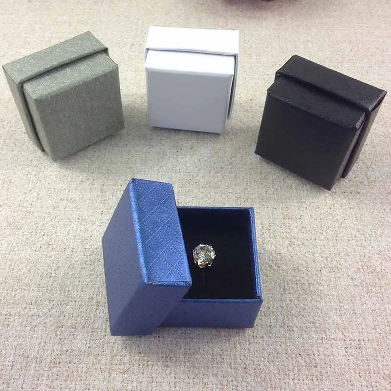 2018 New Kraft Ring Box High Quality 1000pcs/Lot (Custom Logo Cost Extra MOQ 1000 PCS ) Gift