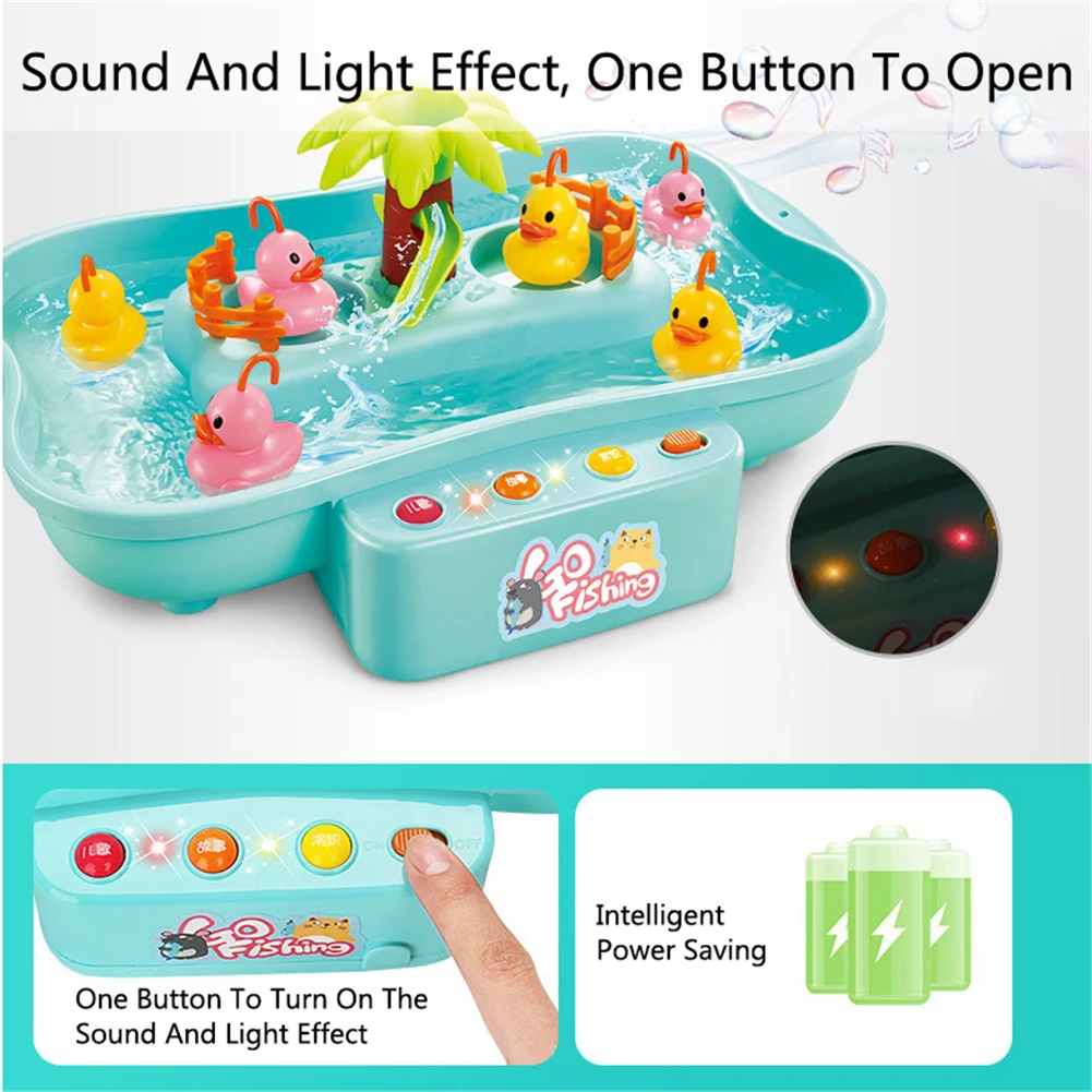 Brinquedos para Crianças Bandeja de Pesca Água Luzes Música Elétrica Rotativa Multi-funcional Hidrodinâmico Ciclo 20 High Quality Brinquedos e hobbies