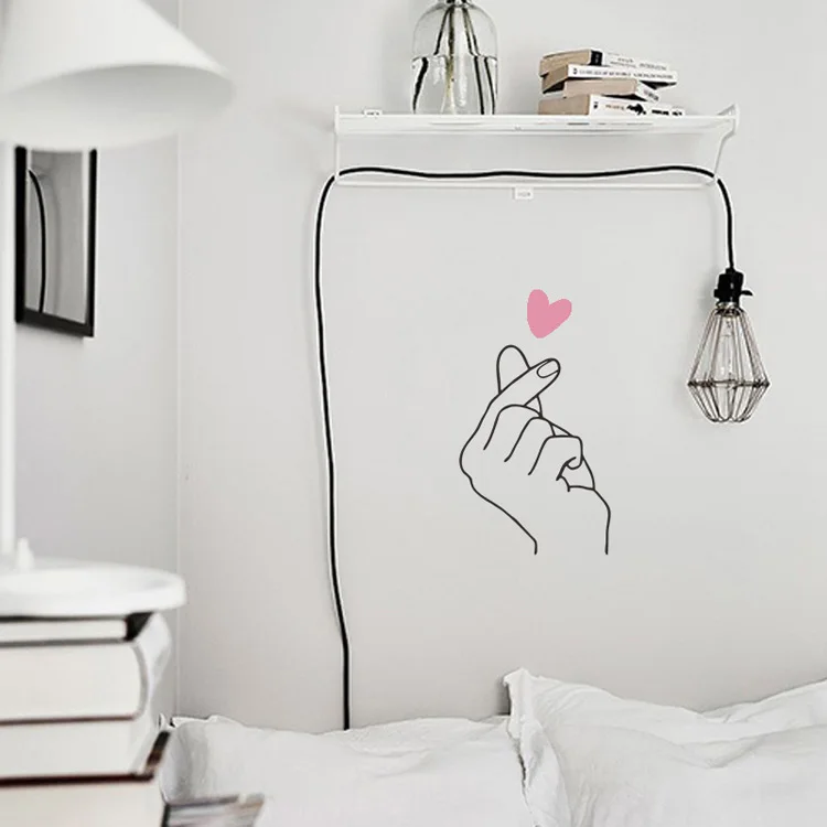 Горячая Распродажа Наклейка на стену, романтический фон для украшения дома, художественные наклейки, креативные наклейки s обои