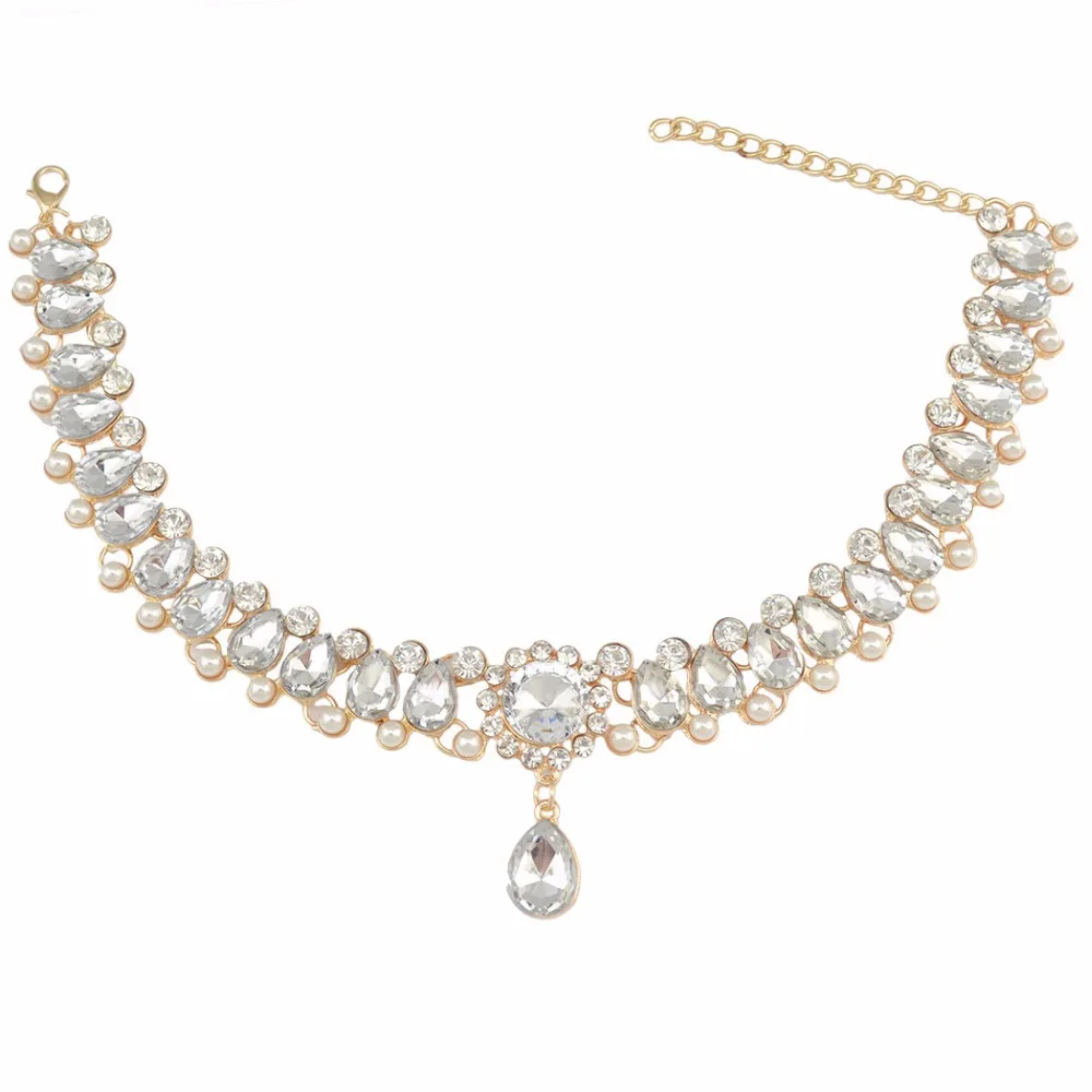 Collier Femme модные массивные ожерелья с кристаллами Подвески женские ювелирные изделия Многослойные звенья цепи ожерелье украшения коларес
